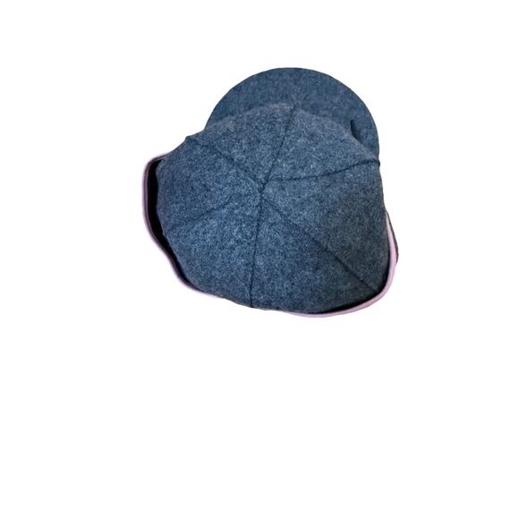 STORMY KROMER Women’s Wool Blend Gray with Pink Trim Cap Adult Size 7 1/4 - Picture 2 of 10